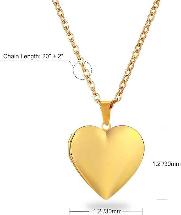 PHOCKSIN Personalized Locket Necklace for Women Photo Necklace with Customized Picture Birth Flower Birthstone New Years Gifts for Women