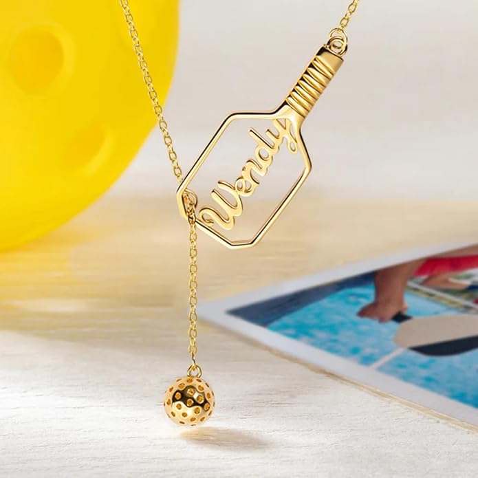 callie Personalized Volleyball|Basketball|Hockey|Baseball|Soccer|Pickleball Necklace - Custom Name & Number, Jewelry Gifts for Sports Lover