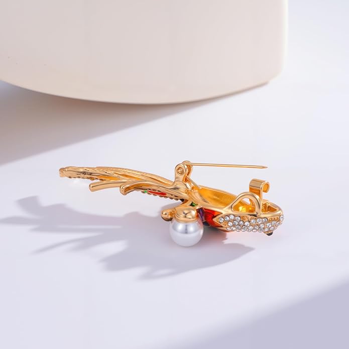 Soumimi Bird Theme Brooch Pin Cute Bird Animal Brooches Accessories Christmas Birthday Gift for Women