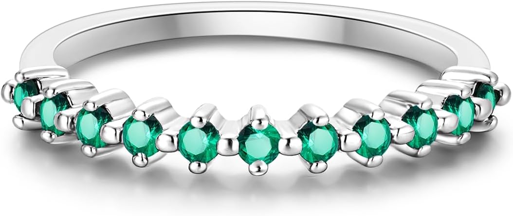 NARMO 925 Sterling Silver Rings for Women Evil Eyes Rings Entwined Line Cubic Zirconia Rings Simple Stackable Finger Rings Engagement Ring Personality Rings Size 6-9