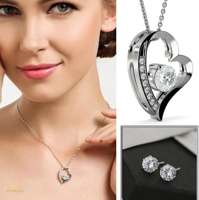To My Soulmate Necklace For Women, Soul Mate Jewelry for Women, Future Wife Gifts, To My Wife Necklace from Husband, Gifts for Girlfriend, Pendant With Message Card