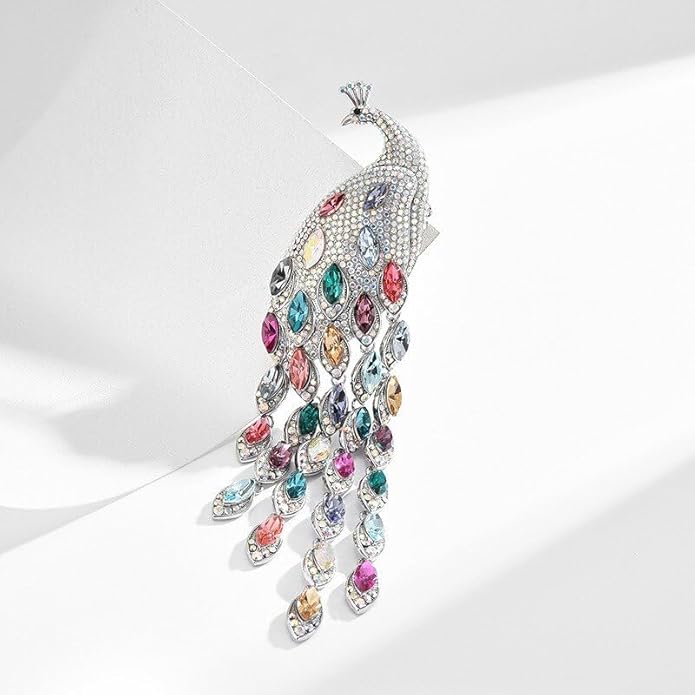 Animal Brooch for Women Girls 18k Gold Plated Animal Brooch Pin Rhinestone Animal Brooch Lapel Pin Jewelry Thanksgiving Day Birthday Wedding Gifts for Mom Wife