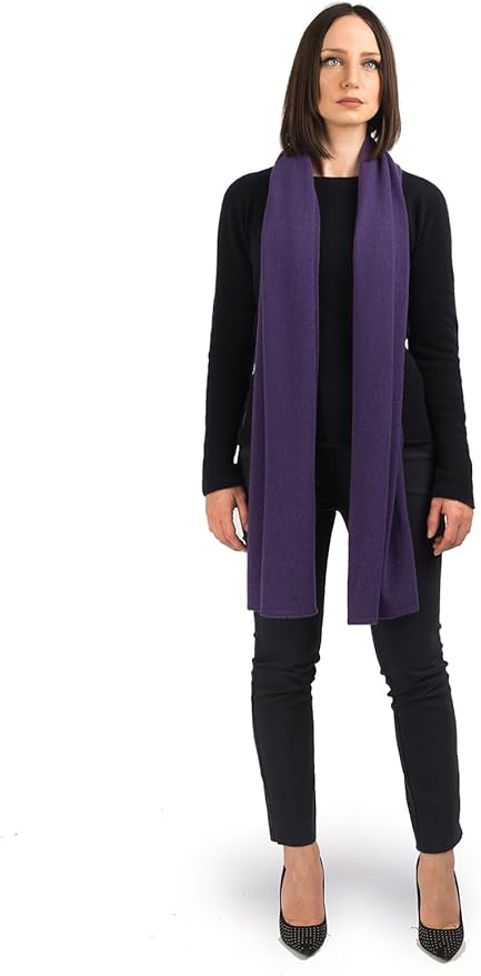 Dalle Piane Cashmere - 100% Cashmere Scarf - Made in Italy - Winter Neck Warmer (14" x 77") - Christmas Gift