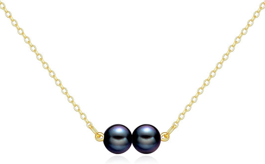 KECHO 14K Real Gold Freshwater Cultured Pearl Pendant Necklace 14K Solid Gold Jewelry Anniversary Birthday Gifts for Women