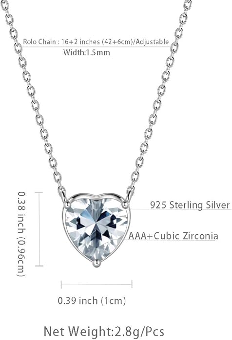 Aurora Tears 925 Sterling Silver 12 Birthstone Hearts Jewelry Women Crystal Wedding/Engagement/Bridal Heart Necklace/Earring/Ring/Bracelet Sets Jewellery