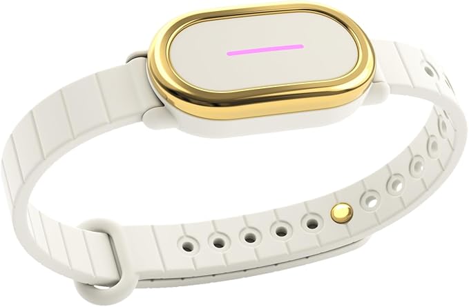 BOND TOUCH 4 Long-Distance Relationship Smart Bracelet for Couples to Feel Connected (1 Unit) Long Battery Life, Bluetooth Connection, Haptic Vibration, Compatible with iOS and Android (Off-White)