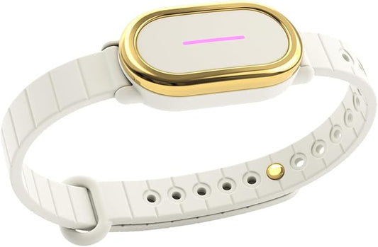 BOND TOUCH 4 Long-Distance Relationship Smart Bracelet for Couples to Feel Connected (1 Unit) Long Battery Life, Bluetooth Connection, Haptic Vibration, Compatible with iOS and Android (Off-White)