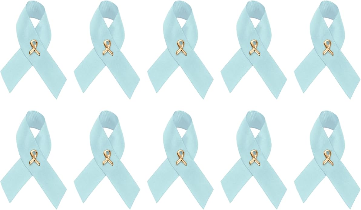 1/2/5/10/25/50/100pcs Satin Awareness Ribbon Pins (Pick your color), for Cancer & Disease Awareness, Bulk Quantities for Fundraising, Events, Gift Giving