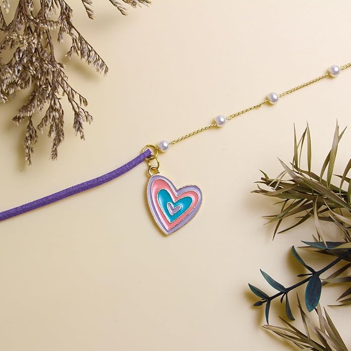 Nova&Aria Chokers Set For Women Heart Choker Necklaces Flower Pendant Velvet Cute Pink Turquoise Blue White Black Choker Necklace Christmas Colorful Lace Chokers