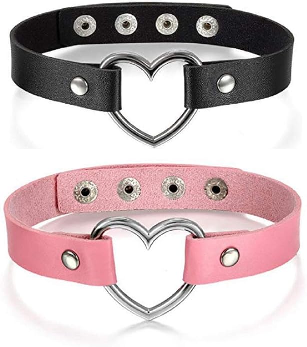Choker Collar for Women Girls, Adjustable Rock Punk Choker Collar Necklace