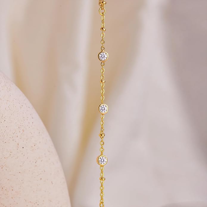 Gold Bracelets for Women Non Tainish,Dainty Bracelets Stack for Women Trendy, Gold Plated Cuff Bracelets Stack With Beaded Cuban Paperclip Snake Rope Bangle Hand Chain Jewelry Gifts for Women