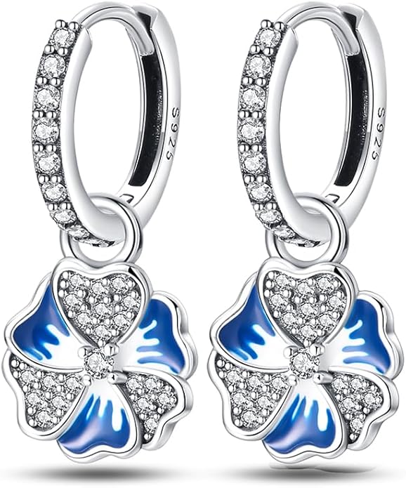 925 Sterling Silver Women Earrings, Sparkling Star and Moon Earrings, Various Hypoallergenic Earrings, Best Gift for Women