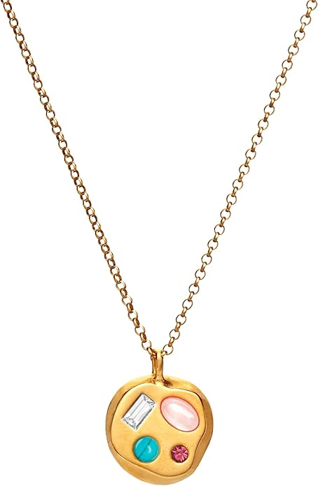 Birthdate 14k Gold Necklace for Women - 16-20in Adjustable 14 Karat Gold Chain with Lobster Clasp - Cadenas de Oro 14k Puro Para Mujer, Ladies Jewelry Birthstone