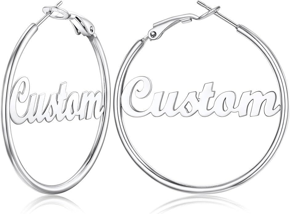 FOCALOOK 14K Gold Plated Lightweight Large Hoops| 2mm Thin Hoop Earrings for Women 30/40/50/70/100mm