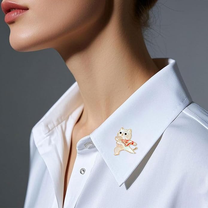 LuvQaze Animal Brooch for Women Men Zirconia Rhinestone Abalone Shell Animal Lapel Pin Christmas Birthday Holiday Gift for Wife Mother Girlfriend Daughter