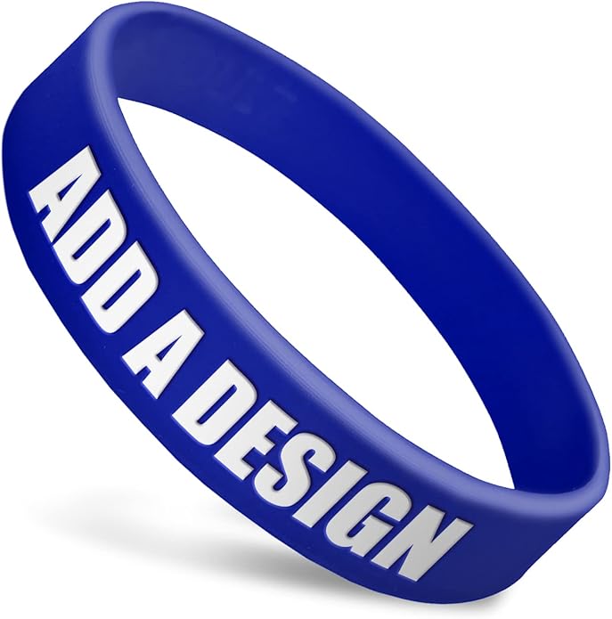 Wide Wristbands | Fully Customizable | Great For Events, Fundraisers & Promotions | 3/4" Wide | 100% Silicone | Available In Bulk