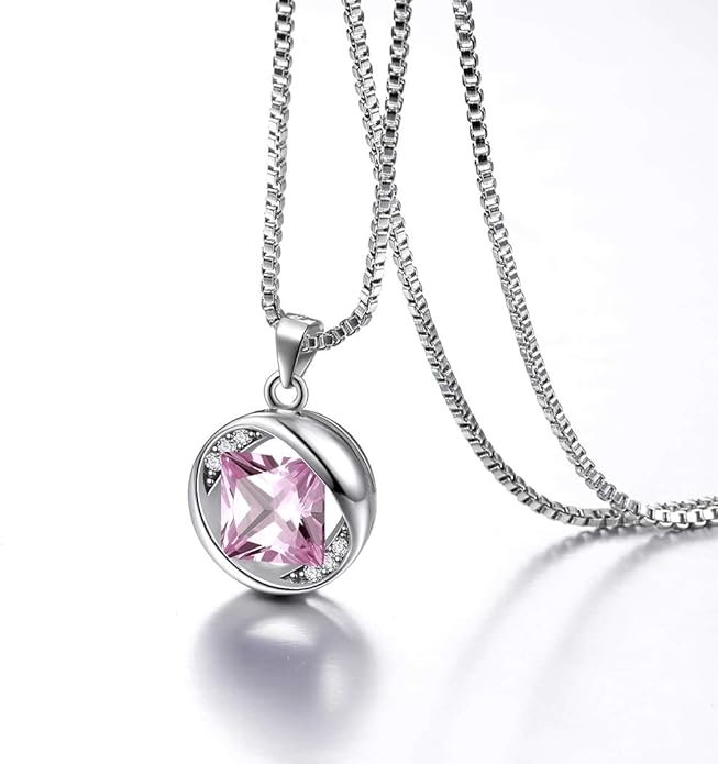 Aurora Tears 925 Sterling Silver 12 Birthstones Necklace/Earring/Ring/Bracelet Women Birthstone Pendant Crystal Fashion Birthday Jewelry Christmas Gift for Girls Women