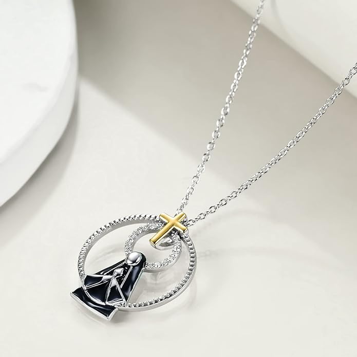 YFN Patron Saint Necklace Sterling Silver Amulet Medal Pendant Religious Protector Jewelry Gifts for Women Men