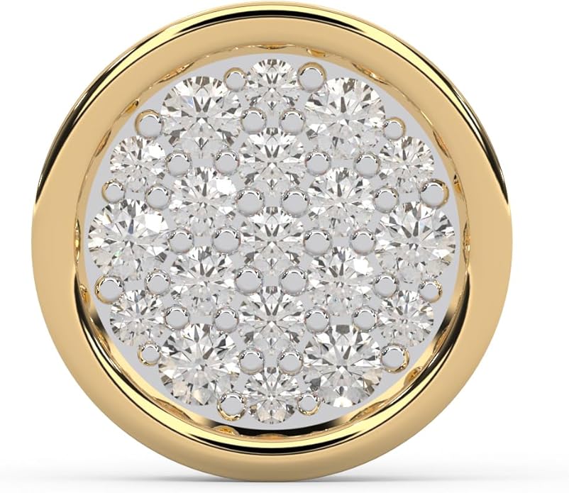 WHY SO SILVER INC 0.24 Ctw Round Cut Natural Diamond Bezel Set Stud Earrings for Women | 925 Sterling Silver | I-J Color, I2-I3 Clarity | Classic Everyday Earrings ,Hypoallergenic Fine Jewelry| Gift Box Included
