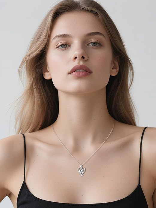 Tahitian Black Pearl Necklace Infinity Gifts for Women Wife Wedding Birthday Anniversary Jewelry Valentines Christmas Day Gifts 925 Sterling Silver