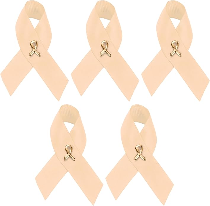 1/2/5/10/25/50/100pcs Satin Awareness Ribbon Pins (Pick your color), for Cancer & Disease Awareness, Bulk Quantities for Fundraising, Events, Gift Giving