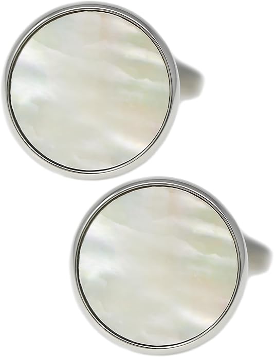 MENDEPOT Men Formal Wear Dress Shirt Cufflinks And Studs Set With Box Wedding Groom Groomsmen Gift