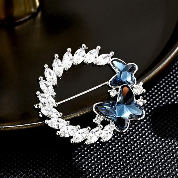 UNVAK Animal Brooches for Women Pearl Rhinestones Animal Brooch Pin Cute Animal Jewelry Gift for Wife Mom Girlfriends