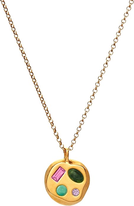 Birthdate 14k Gold Necklace for Women - 16-20in Adjustable 14 Karat Gold Chain with Lobster Clasp - Cadenas de Oro 14k Puro Para Mujer, Ladies Jewelry Birthstone