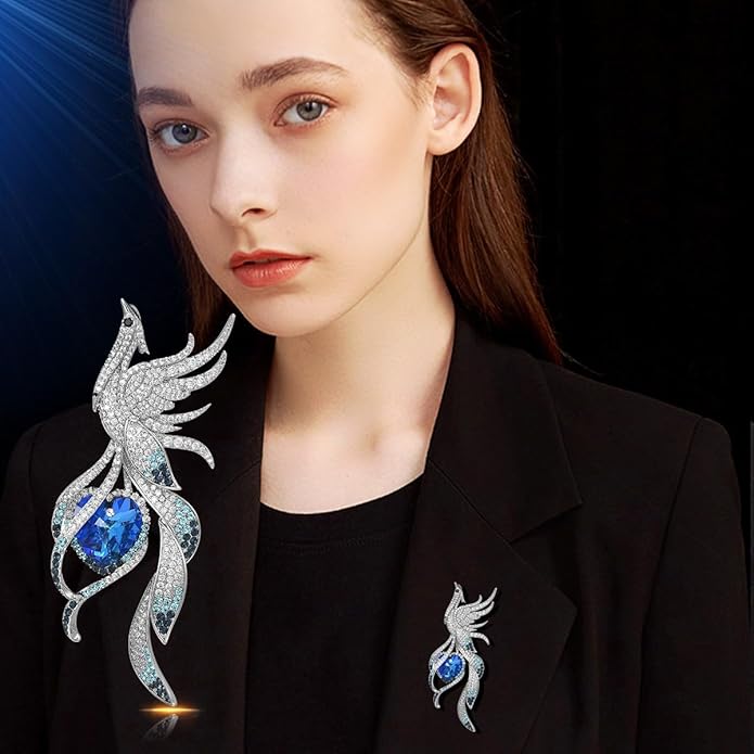 UNVAK Animal Brooches for Women Pearl Rhinestones Animal Brooch Pin Cute Animal Jewelry Gift for Wife Mom Girlfriends