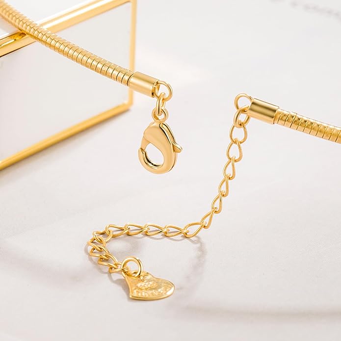 Women 925 Sterling Silver 2MM Solid Dome Collar Necklace Simple Fashion Golden 16 "18" 20 "+1.9 "Adjustable Length Choker Fine Jewelry Gifts