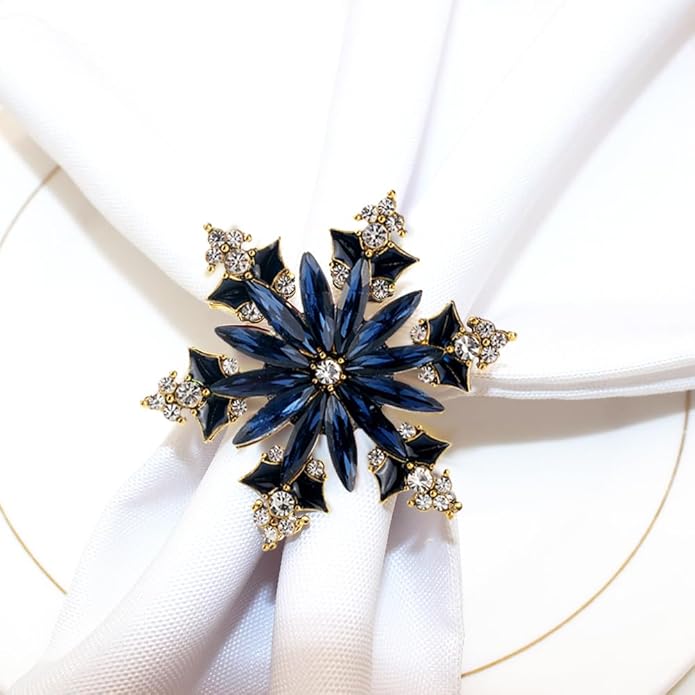 Rhinestone Flower Brooch Pin for Women Red Black Purple Flower Broochs Pin Hat Christmas Brooch Jewelry