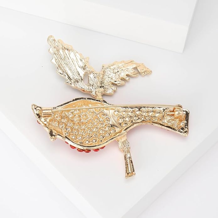 Soumimi Bird Theme Brooch Pin Cute Bird Animal Brooches Accessories Christmas Birthday Gift for Women