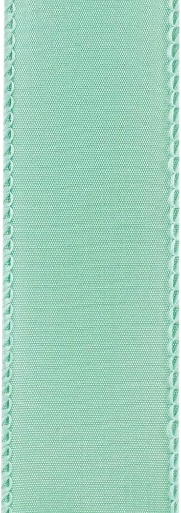 Reliant Ribbon 92575W-077-09K Satin Value Wired Edge Ribbon, 1-1/2 Inch X 50 Yards, Aqua