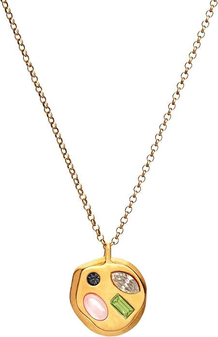 Birthdate 14k Gold Necklace for Women - 16-20in Adjustable 14 Karat Gold Chain with Lobster Clasp - Cadenas de Oro 14k Puro Para Mujer, Ladies Jewelry Birthstone