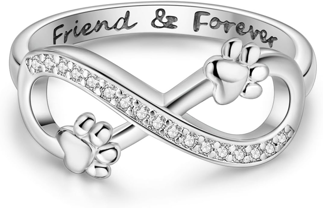NARMO 925 Sterling Silver Rings for Women Evil Eyes Rings Entwined Line Cubic Zirconia Rings Simple Stackable Finger Rings Engagement Ring Personality Rings Size 6-9