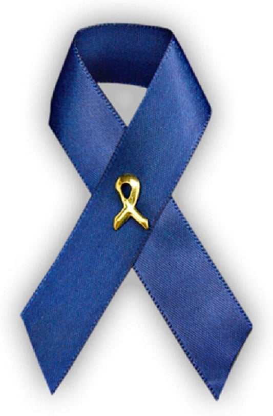 1/2/5/10/25/50/100pcs Satin Awareness Ribbon Pins (Pick your color), for Cancer & Disease Awareness, Bulk Quantities for Fundraising, Events, Gift Giving