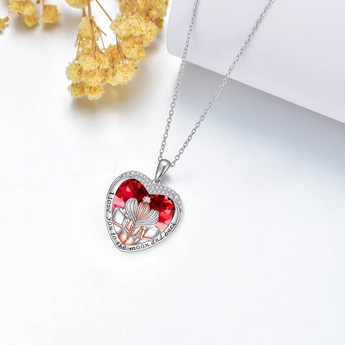 POPKIMI 925 Sterling Silver Sister Necklace - Birthday Gift for Sisters, Mom, Daughter - Always My Sister Forever My Friend Crystal Necklace for 2/3/4/5 Sisters