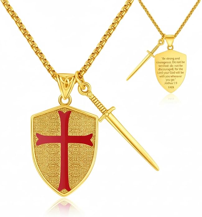 Taioiat Saint Necklace 925 Sterling Silver St Necklace Amulet Pendant Jewelry Religious Gift for Men Women