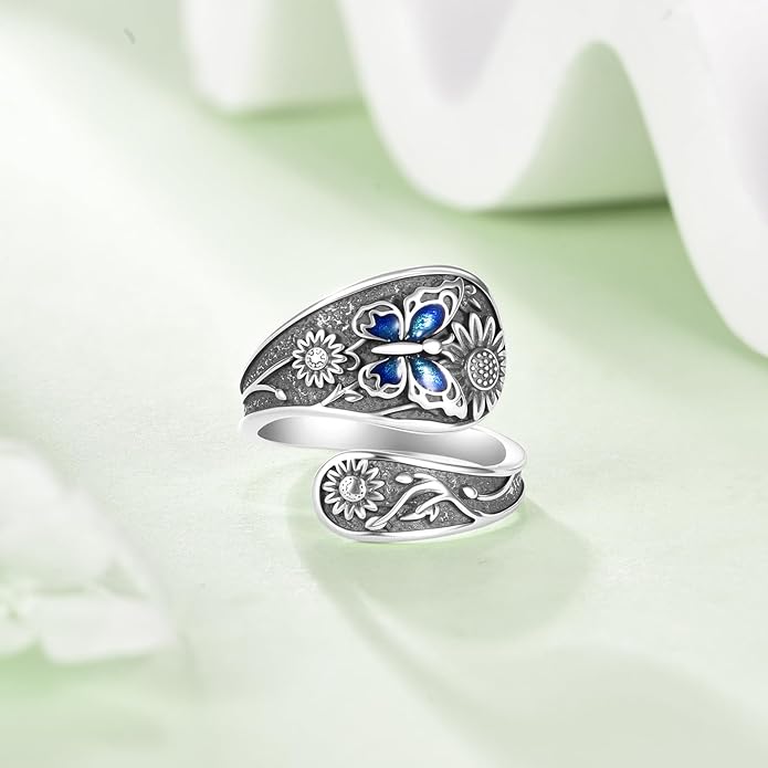 Spoon Ring Sterling Silver Vintage Spoon Ring Jewelry Gifts for Women