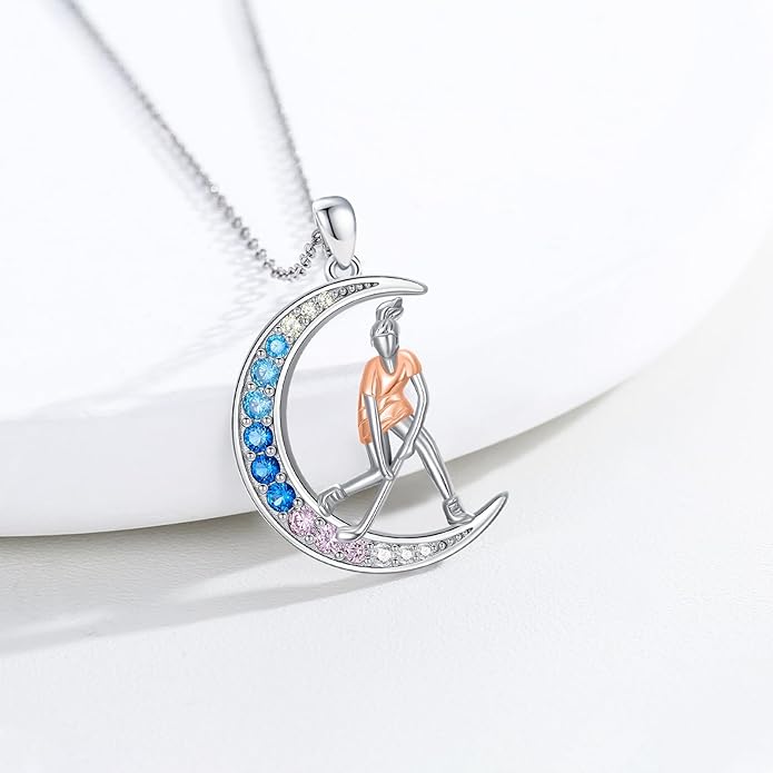 Soccer/Basketball/Gymnastics/Swimming/Ballet/Running/Golf/hockey Necklace 925 Sterling Silver Sport Jewelry Birthday Christmas Gifts for Women