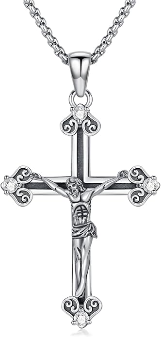 Taioiat Baseball Necklace for Men 925 Sterling Silver Sports Necklace Baseball Cross Necklace Jewelry Gifts for Women Men