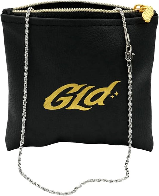 GLD Rope Chain - Gold-Plated Rope Chain with Exclusive Storage Travel Pouch - Snatch-Proof Clasp, Sweat-Proof and Fade-Resistant - Lifetime Quality, Designed in Miami