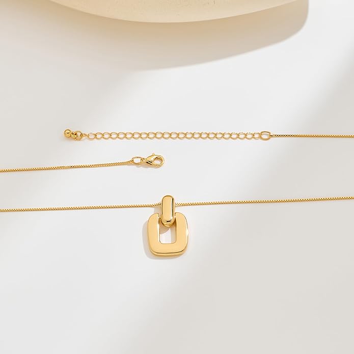 Pendant Necklace for Women Statement Gold Silver Necklace Trendy Jewelry for Women