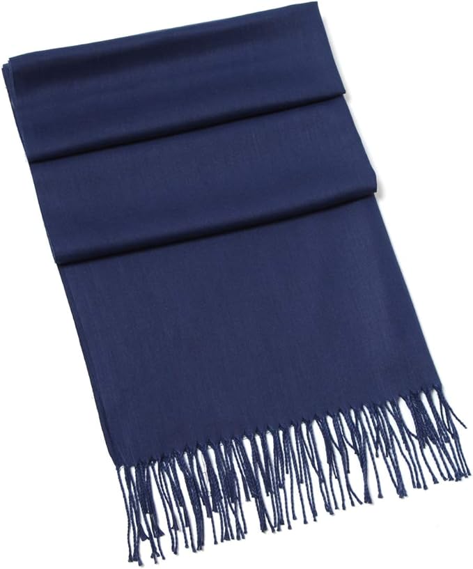 Cindy & Wendy Pashmina Shawls and Wraps Large Scarfs for Women Wedding Party Bridal Long Fashion Solid Shawl Wrap Fringes