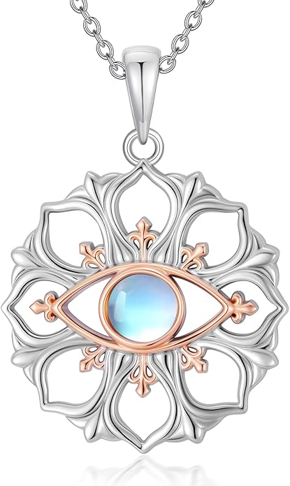 Evil Eye Necklace 925 Sterling Silver Nazar Eye Pendant Necklace Protection Amulet Jewelry Gifts for Women Men