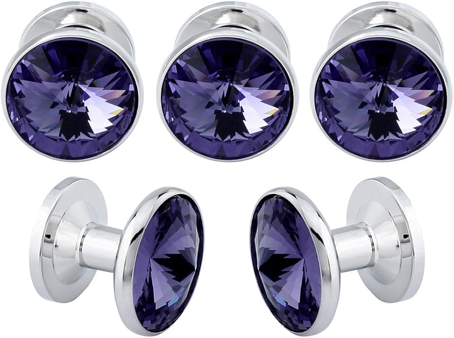 HAWSON Cufflinks for Men with 4/6 pcs Shirt Studs Set, Gift Box Packed, Mens Jewelry or Accessories for Wedding, Party, Anniversary, Birthday