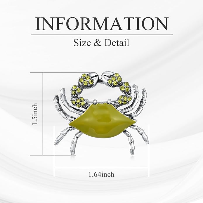 18K Gold Brooch Rhinestone Animal Brooch Pin Elegant Lapel Pin Wedding Jewelry Christmas Gift Dress Accessories for Women