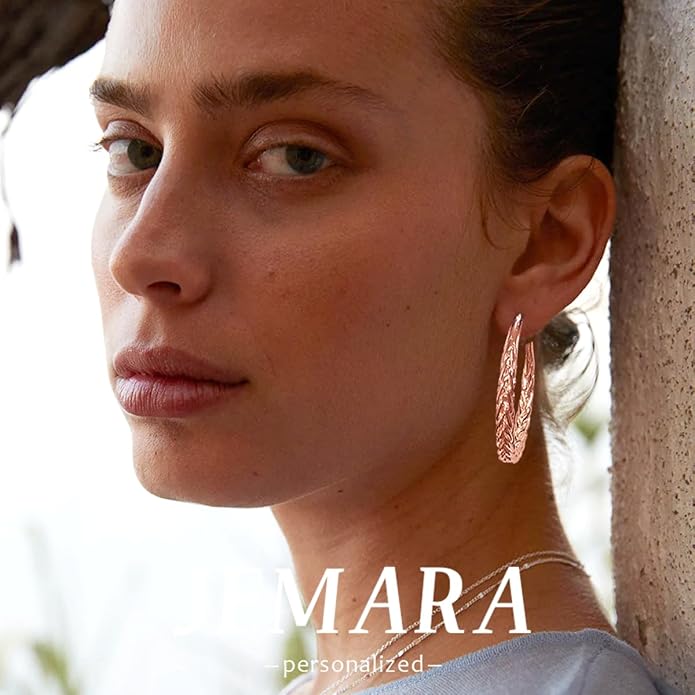 Silver Hoop Earrings for Women Trendy Hypoallergenic 925 Sterling Silver Post Hoop Earrings Lightweight Thick Twisted Large Silver Hoop Earrings 30/40/50MM
