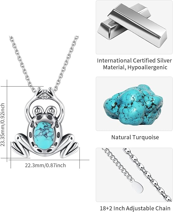 BDL Genuine Turquoise Jewelry for Women, Sterling Silver Earrings and Necklaces for Women, Leverback Dangle Drop Earrings Jewelry…