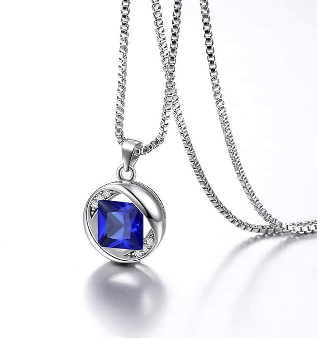 Aurora Tears 925 Sterling Silver 12 Birthstones Necklace/Earring/Ring/Bracelet Women Birthstone Pendant Crystal Fashion Birthday Jewelry Christmas Gift for Girls Women